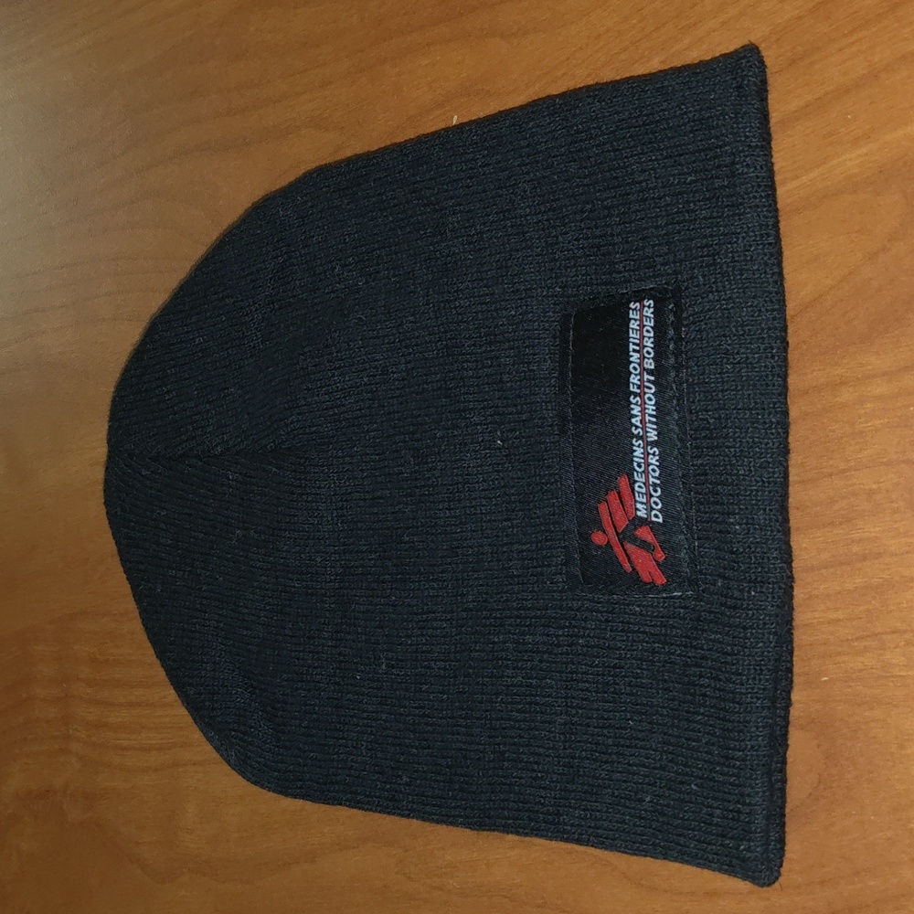 Doctors Without Borders Stitched Patch Skull Bean… - image 1